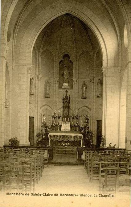 Carte postale ancienne Talence - Monestère de Sainte-Claire 3