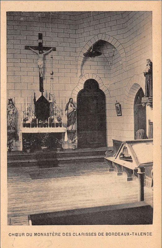 Carte postale ancienne Talence - Monestère de Sainte-Claire 7