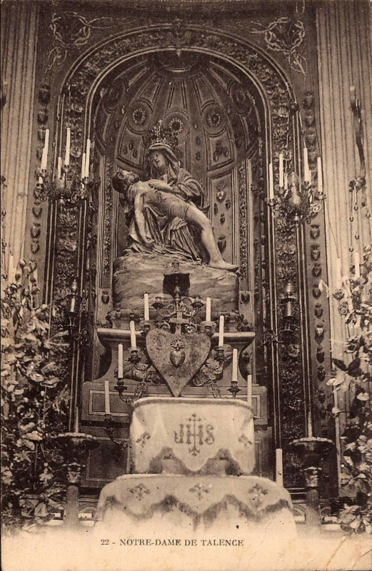 Carte postale ancienne Talence - église 5