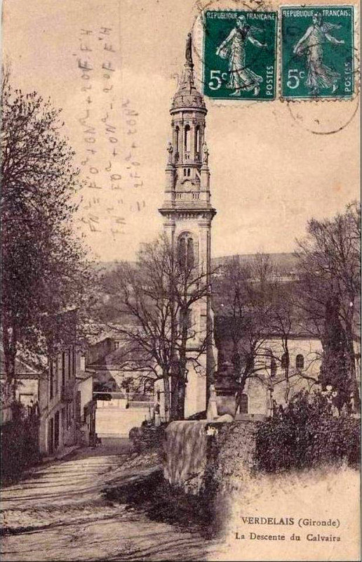 Carte postale ancienne Verdelais - Bourg 3