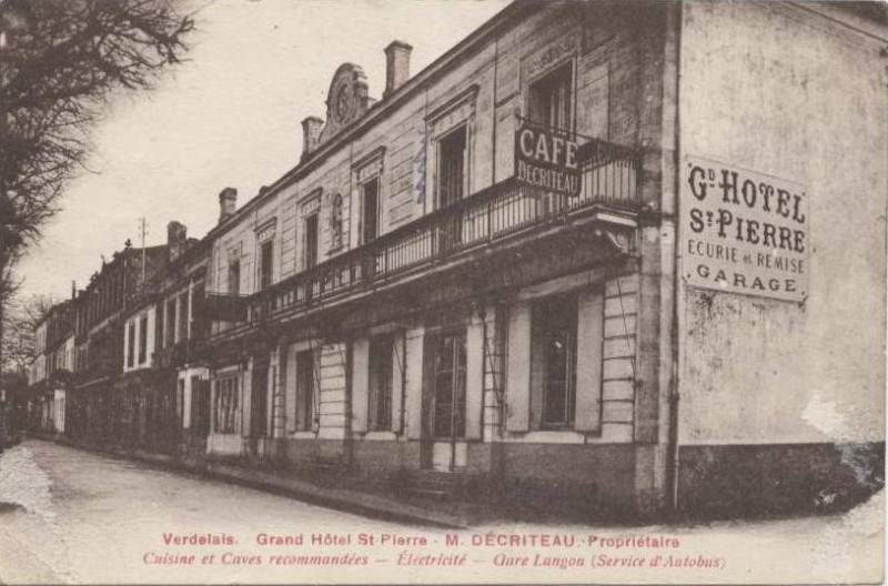 Carte postale ancienne Verdelais - Hôtel Saint-Pierre