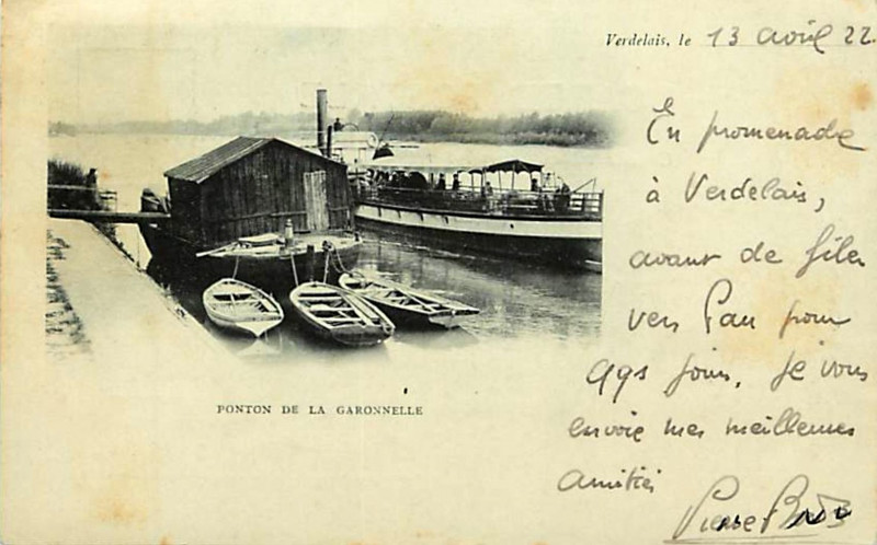 Carte postale ancienne Verdelais - La Garonnelle 3