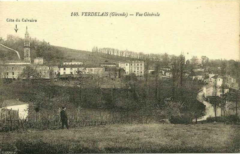 Carte postale ancienne Verdelais - vue générale 4