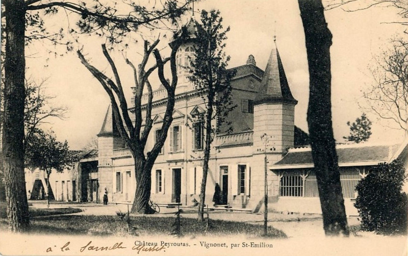 Carte postale ancienne Vignonet - château Peyroulas 1
