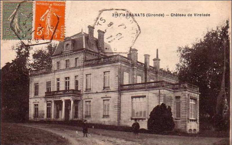 Carte postale ancienne Virelade - château de Virelade