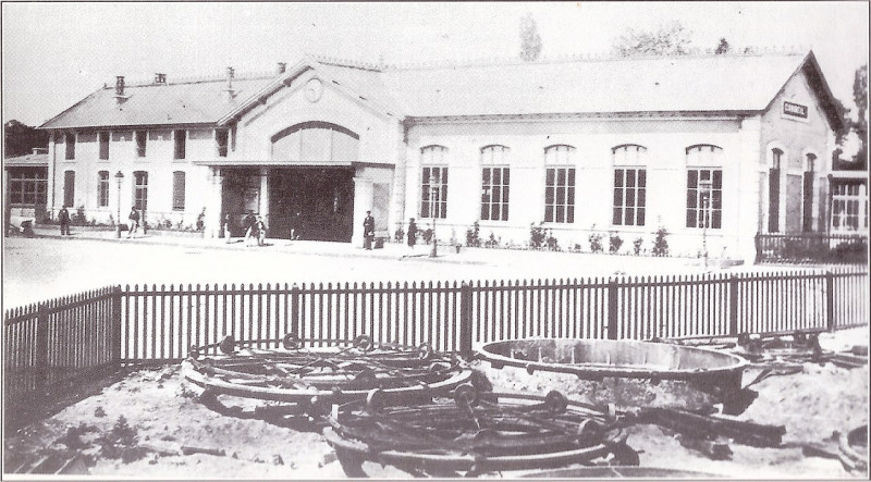 Carte postale ancienne Gare-de-Corbeil-Cp-RB108-2
