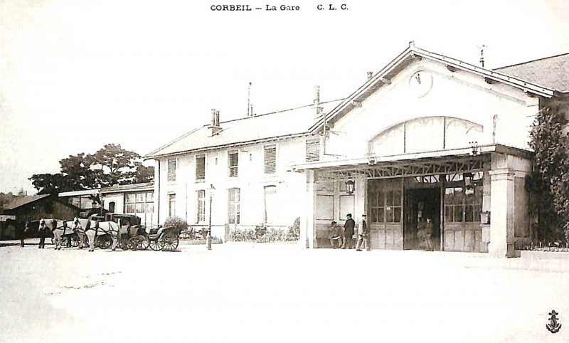 Carte postale ancienne Gare-de-Corbeil-CP1441