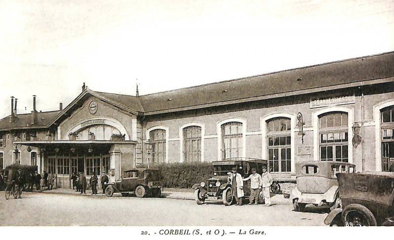 Carte postale ancienne Gare-de-Corbeil-CP1443