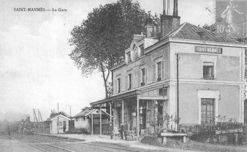 Carte postale ancienne Gare-de-Saint-Mammès-Carte-postale-4
