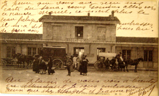Carte postale ancienne Soulac-sur-Mer - Gare 4