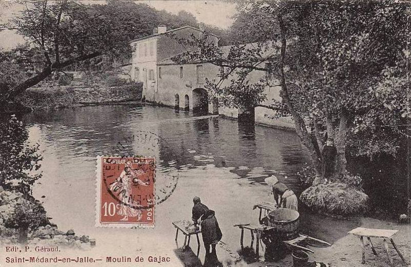 Carte postale ancienne Saint-Médard-en-Jalles - Moulin 2