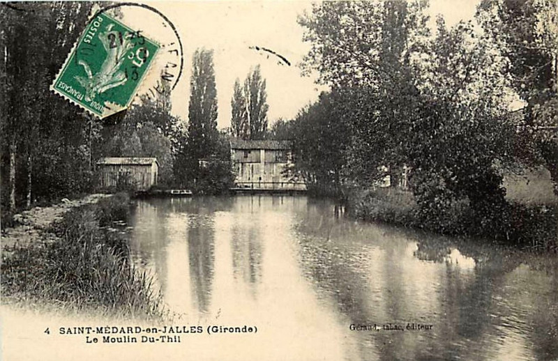 Carte postale ancienne Saint-Médard-en-Jalles - Moulin 6