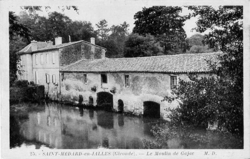Carte postale ancienne Smj-Moulin de Gajac