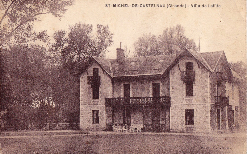 Carte postale ancienne Saint-Michel-de-Castelnau - Villa de Lafille 1