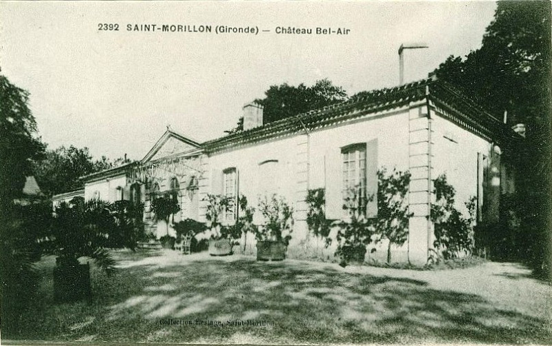 Carte postale ancienne Saint-Morilon château Bel-Air 1