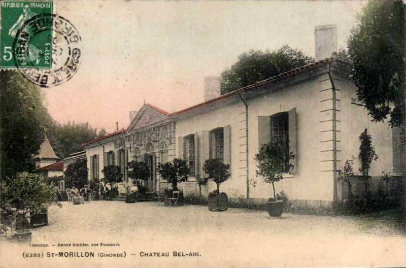 Carte postale ancienne Saint-Morilon château Bel-Air 2