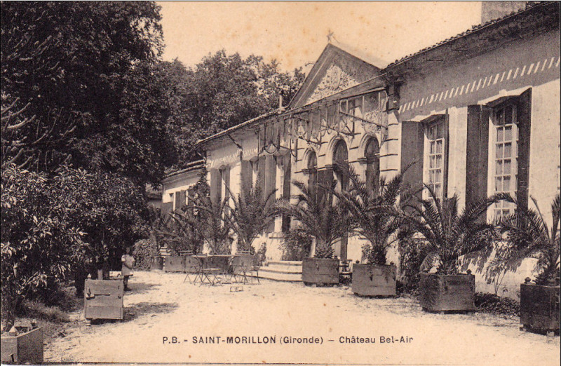 Carte postale ancienne Saint-Morilon château Bel-Air 3