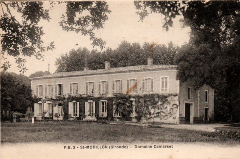 Carte postale ancienne Saint-Morilon château Camarset 2
