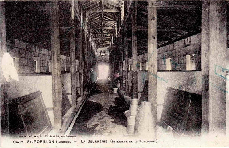Carte postale ancienne Saint-Morilon La Beurrerie