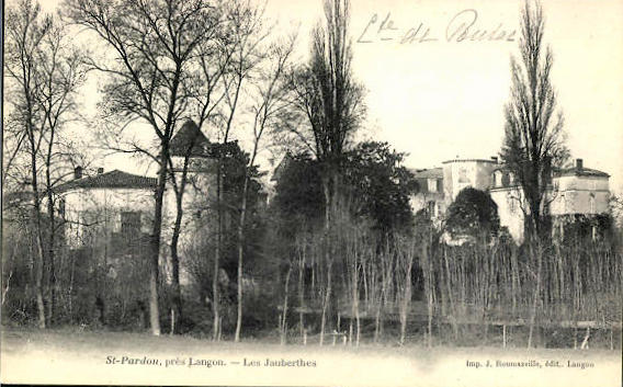 Carte postale ancienne Saint-Pardon-de-Conques - château des Jaubertes
