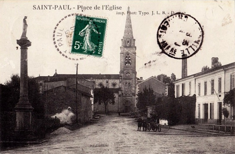 Carte postale ancienne Saint-Paul - bourg 6