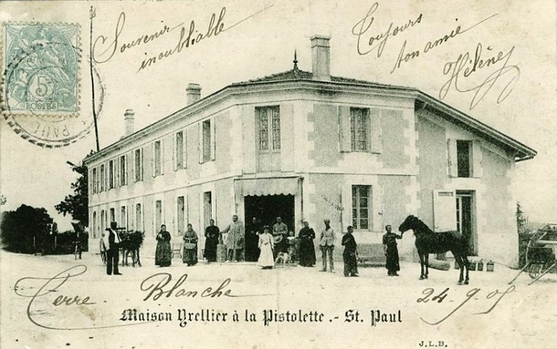 Carte postale ancienne Saint-Paul - Maison Grelier 2