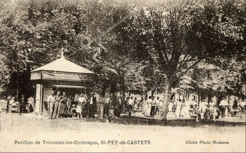 Carte postale ancienne Saint-Pey-de-Castets - pavillon de Tricostan