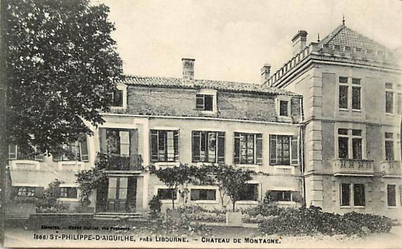 Carte postale ancienne Saint-Philippe-d'Aiguille - château Montagne 2