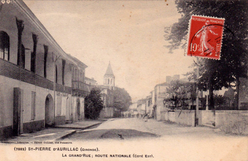 Carte postale ancienne Saint-Pierre-d'Aurillac - bourg 5