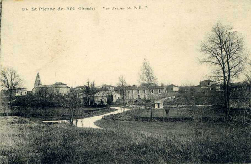 Carte postale ancienne Saint-Pierre-de-Bat - vue générale 1