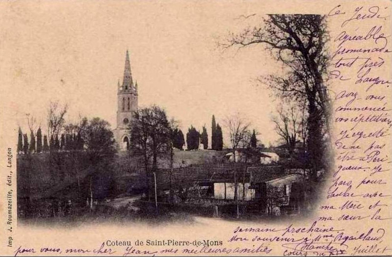 Carte postale ancienne Saint-Pierre-de-Mons - vue générale 2