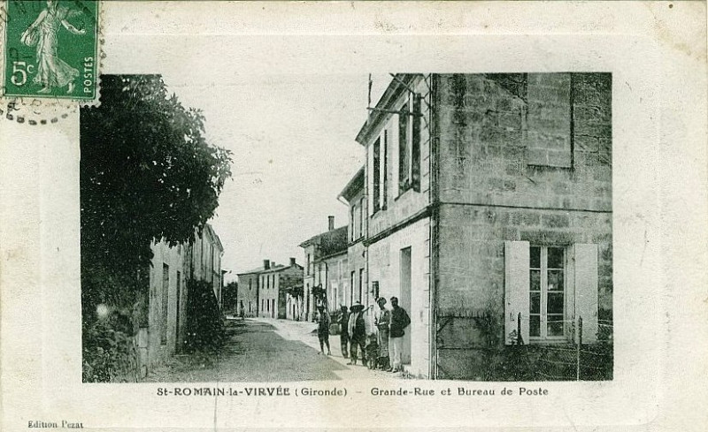 Carte postale ancienne Saint-Romain-la-Virvée - Bourg 1