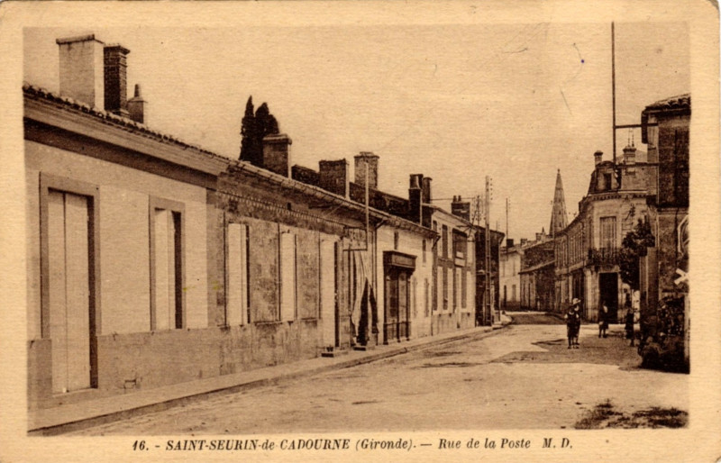 Carte postale ancienne Saint-Seurin-de-Cadourne - bourg 3