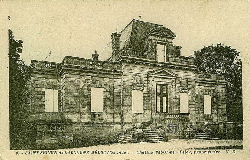 Carte postale ancienne Saint-Seurin-de-Cadourne - château Bel-orme