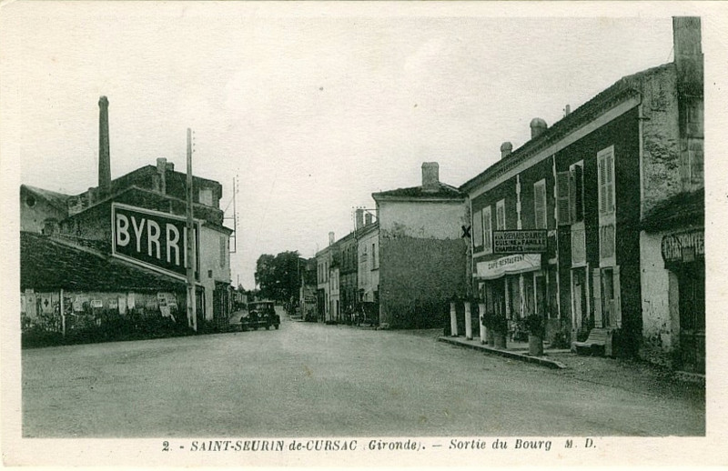 Carte postale ancienne Saint-Seurin-de-Cursac - bourg 2