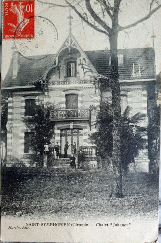 Carte postale ancienne Saint-Symphorien - chalet Johannet 2