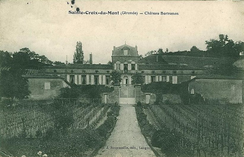 Carte postale ancienne Sainte-Croix-du-Mont - château Bertranon 2