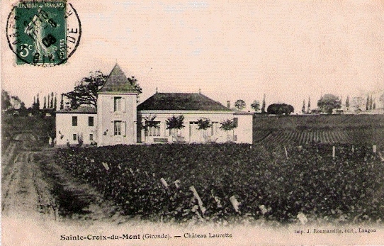 Carte postale ancienne Sainte-Croix-du-Mont - château Laurette 2