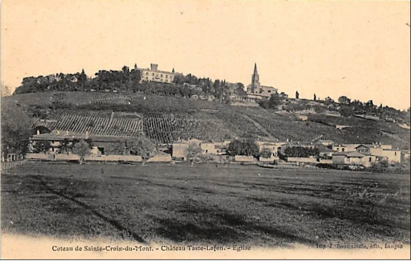 Carte postale ancienne Sainte-Croix-du-Mont - vue générale 1