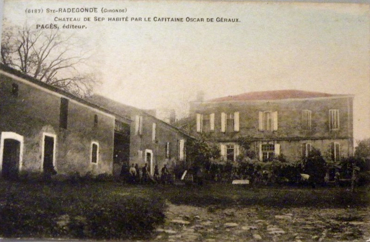Carte postale ancienne Sainte-Radegonde - château de Sep 1