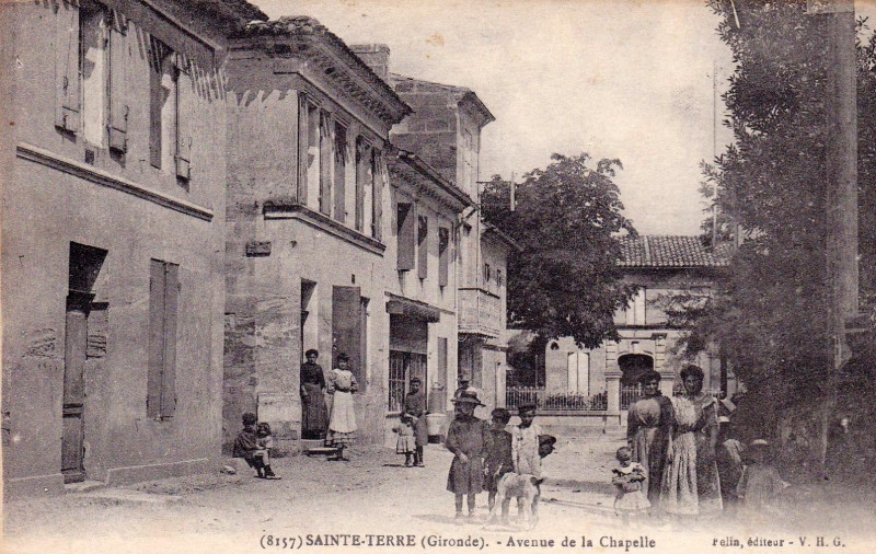 Carte postale ancienne Sainte-Terre - bourg 4