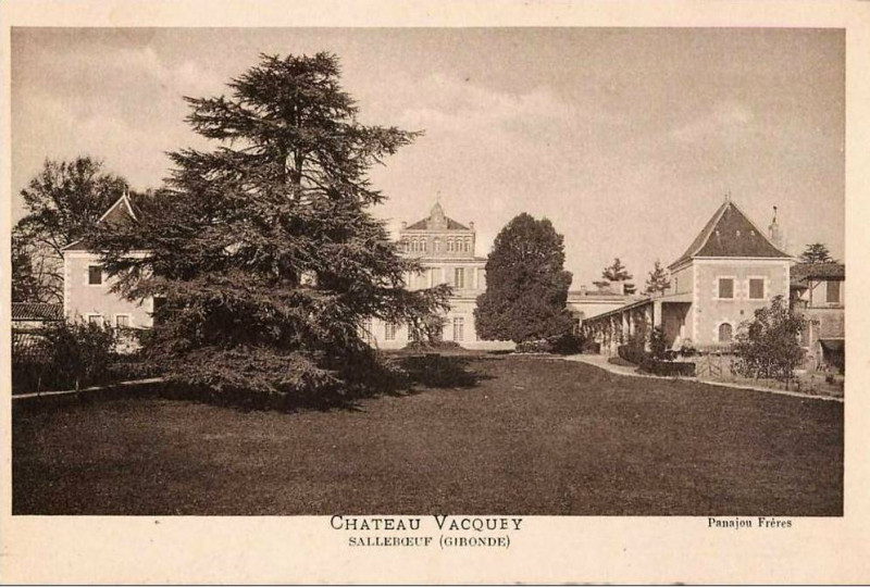 Carte postale ancienne Salleboeuf château de Vacquey 5