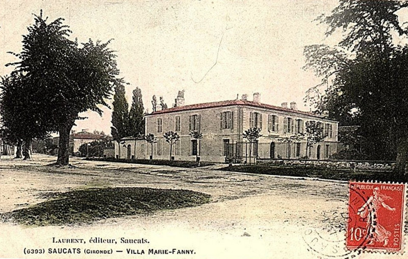 Carte postale ancienne Saucats - Villa Marie-Fanny 2