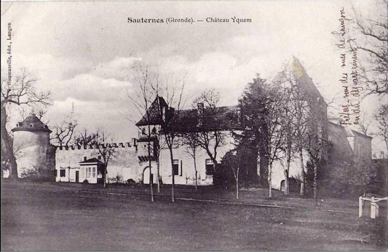 Carte postale ancienne Sauternes - château d'Yquem 1