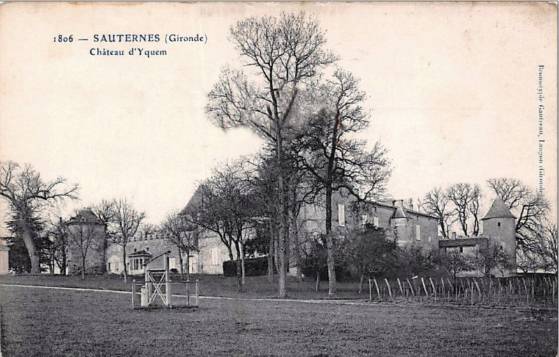 Carte postale ancienne Sauternes - château d'Yquem 11