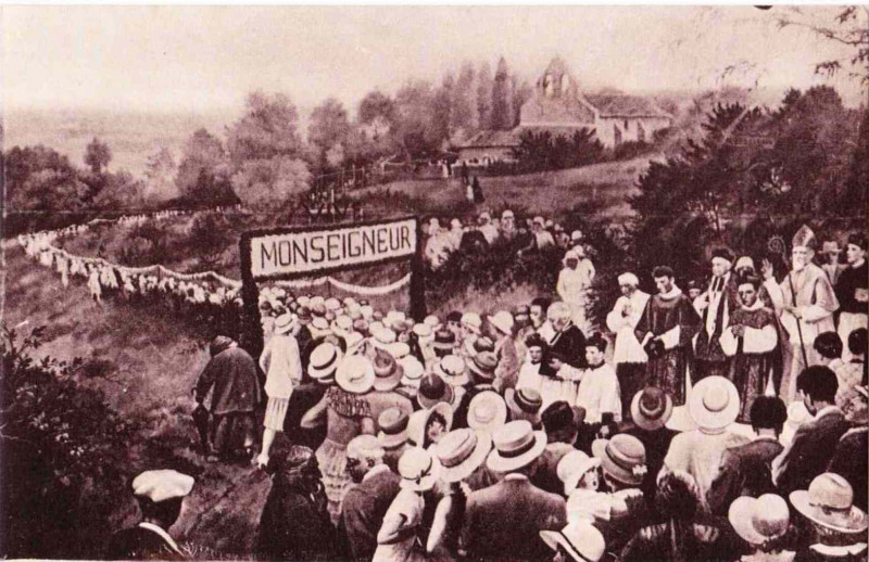 Carte postale ancienne Aillas-le-vieux 1