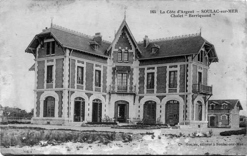 Carte postale ancienne Soulac - Chalet Barriquand