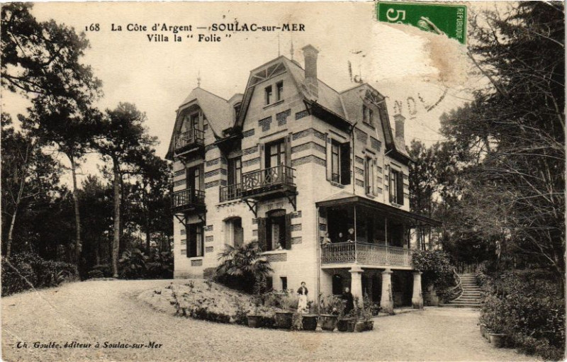 Carte postale ancienne Soulac - Villa la Folie