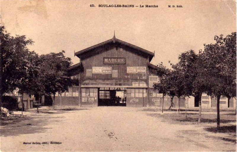 Carte postale ancienne Soulac-sur-Mer - Marché 1
