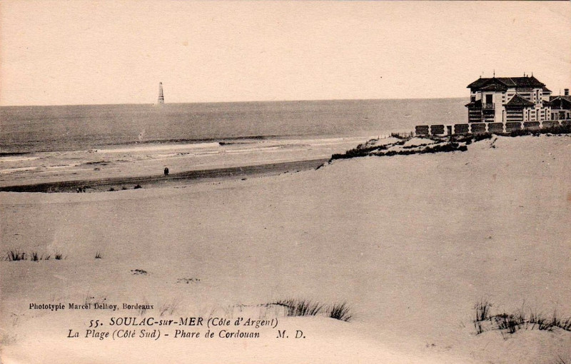 Carte postale ancienne Soulac-sur-Mer - Plage 2
